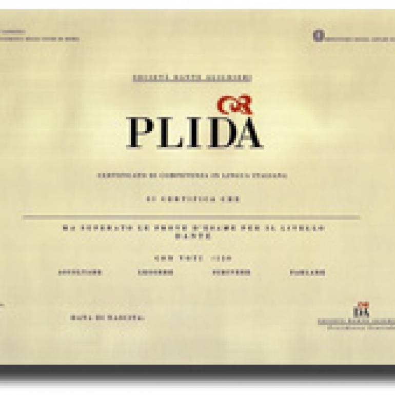 Certificación P.L.I.DA