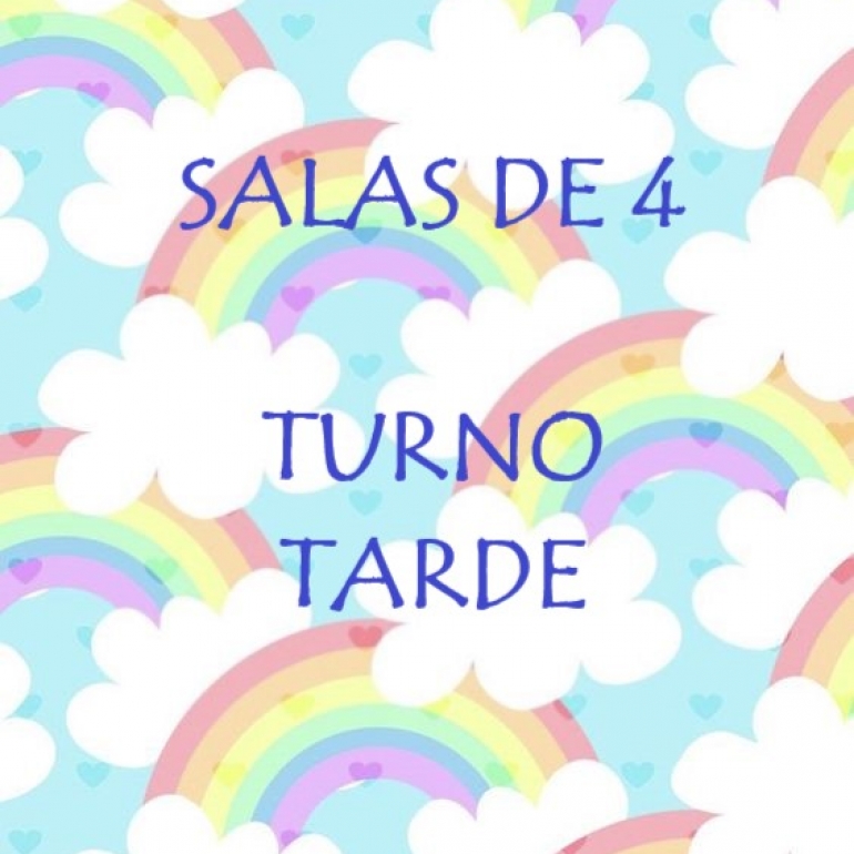 SECCIONES 4 AÑOS TURNO TARDE